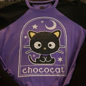Chococat Purple and Black Graphic Tee